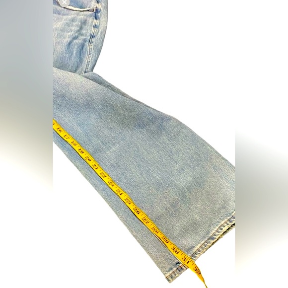 Hollister Wide Leg Baggy Vintage Stretch Light Wash Denim Jeans - Picture 9 of 9